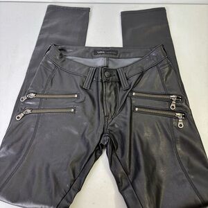 Work Custom Mamba Leggera in Japanese Leather Zipper Pants
